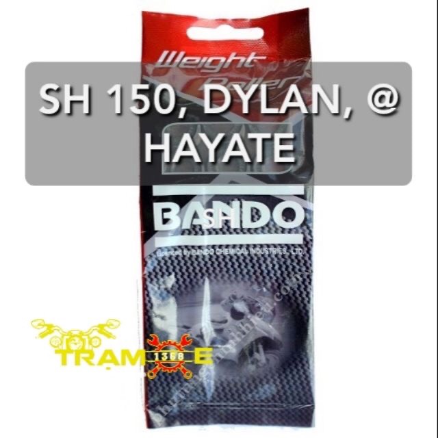 BI NỒI BANDO 12.2G CHO XE HONDA SH VIỆT, SH Ý, DYLAN, HAYATE, VAIRO, PCX, AB 125 150 CHÍNH HÃNG