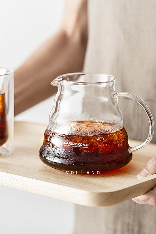 Glass Jar for Storing Cafede Kona Coffee