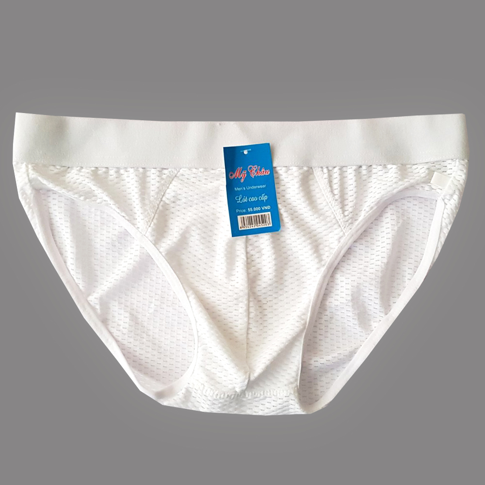 Quần lót Nam thun lưới VNXK thoáng mát mềm mịn màu trắng size M/L/XL/2XL