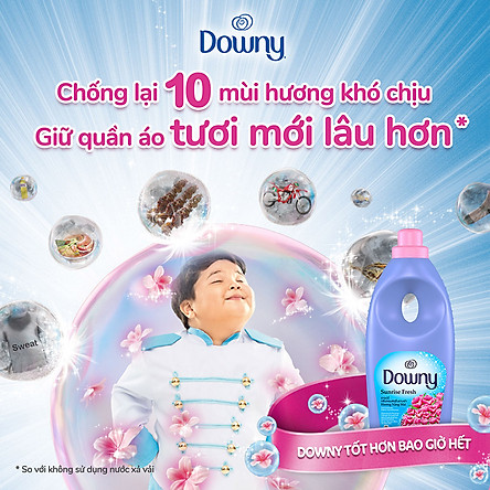 [HCM]Nước Xả Vải Downy Hương Nắng Mai (2.4L/Túi)