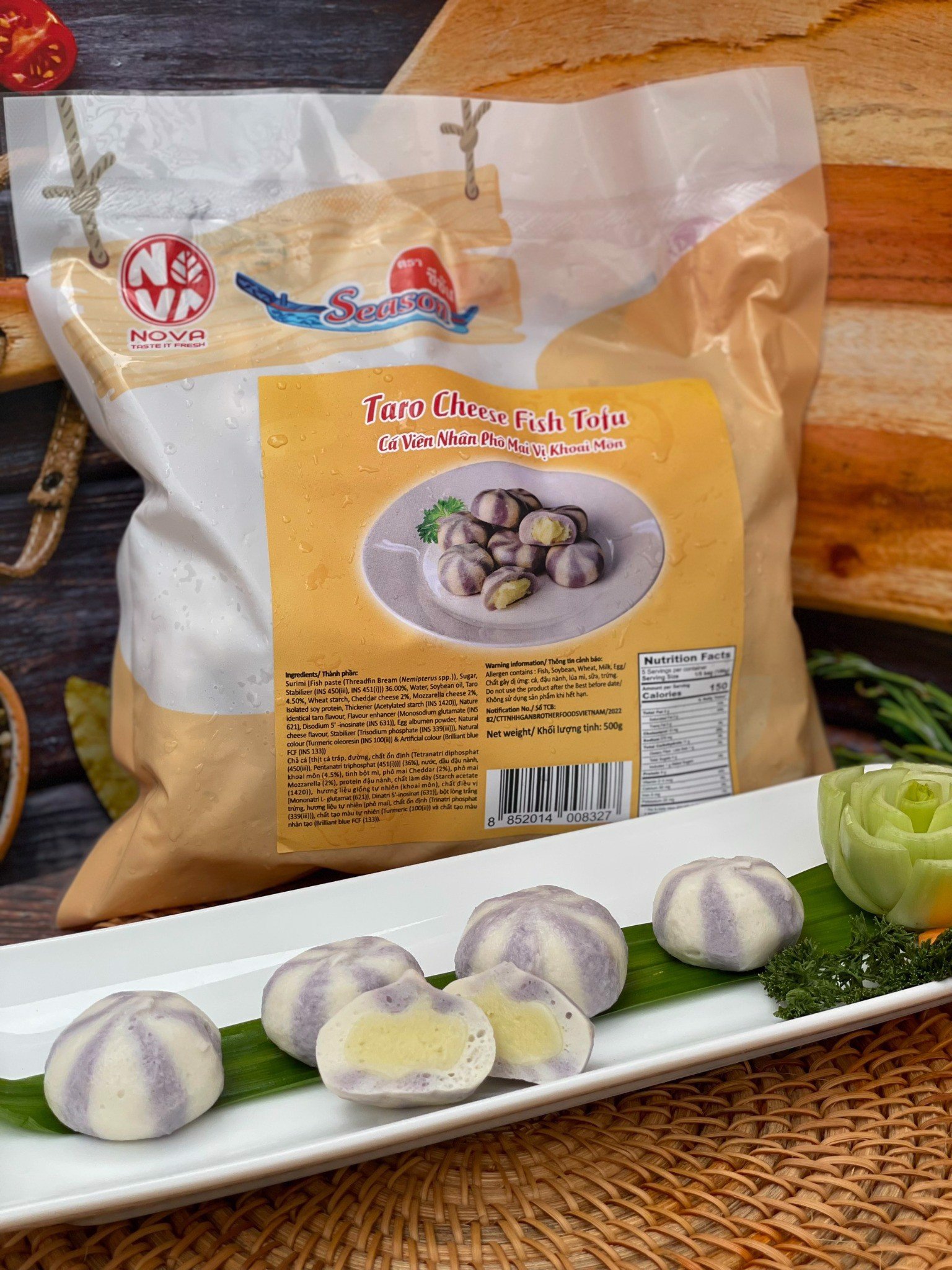 [Chỉ Giao HCM] Cá Viên Nhân Phô Mai Vị Khoai Môn (Gói)