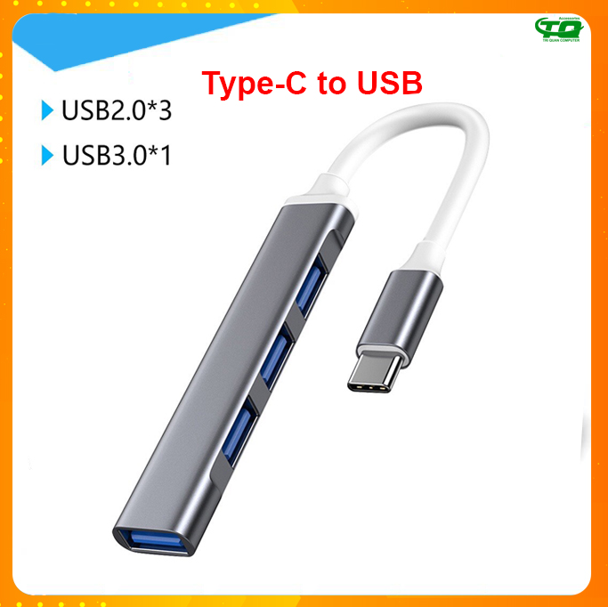 Bộ chia cổng Hub USB và Hub TYPE C ra 4 cổng USB