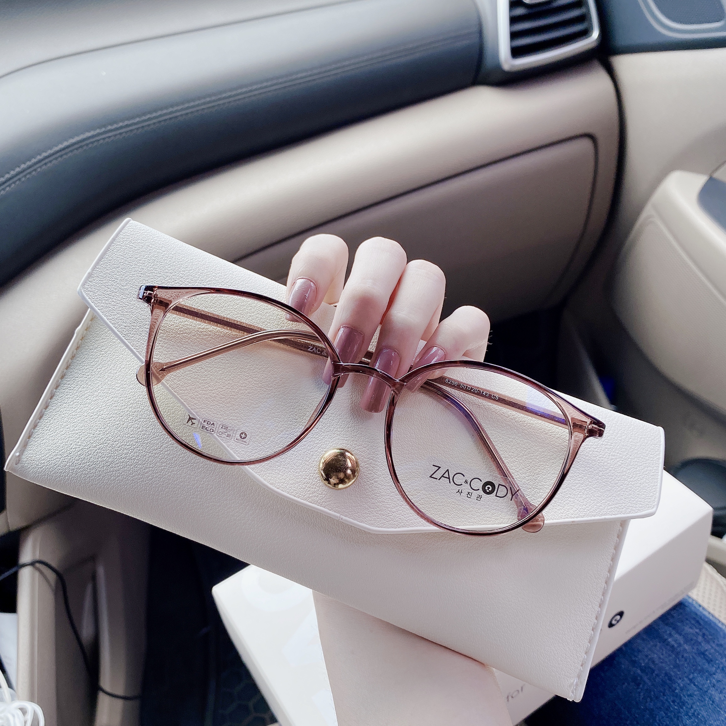 Gọng kính nữ chính hãng ZAC & CODY C09 lõi thép chống gãy cao cấp Hàn Quốc nhập khẩu by Eye Center Vietnam