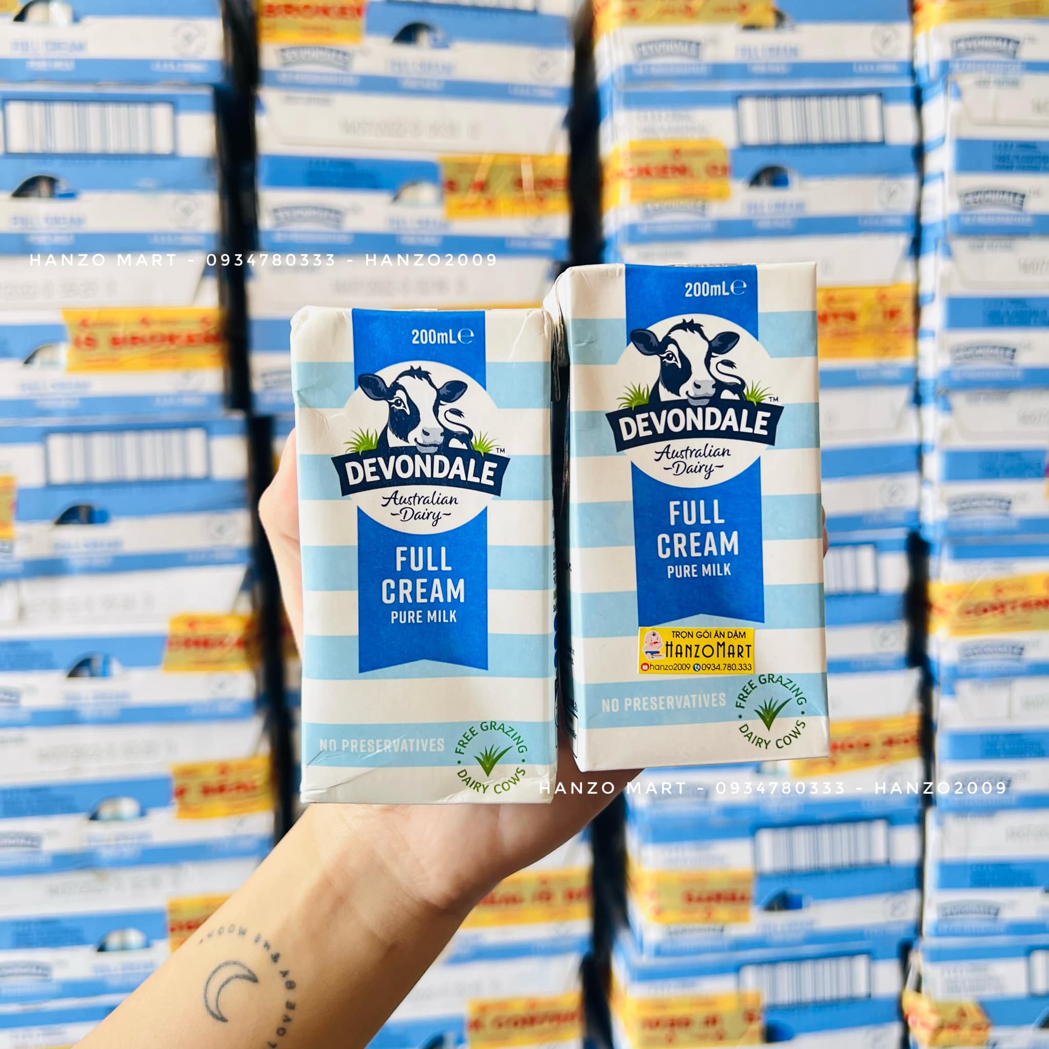 Sữa tươi Devondale full cream Úc 200ml