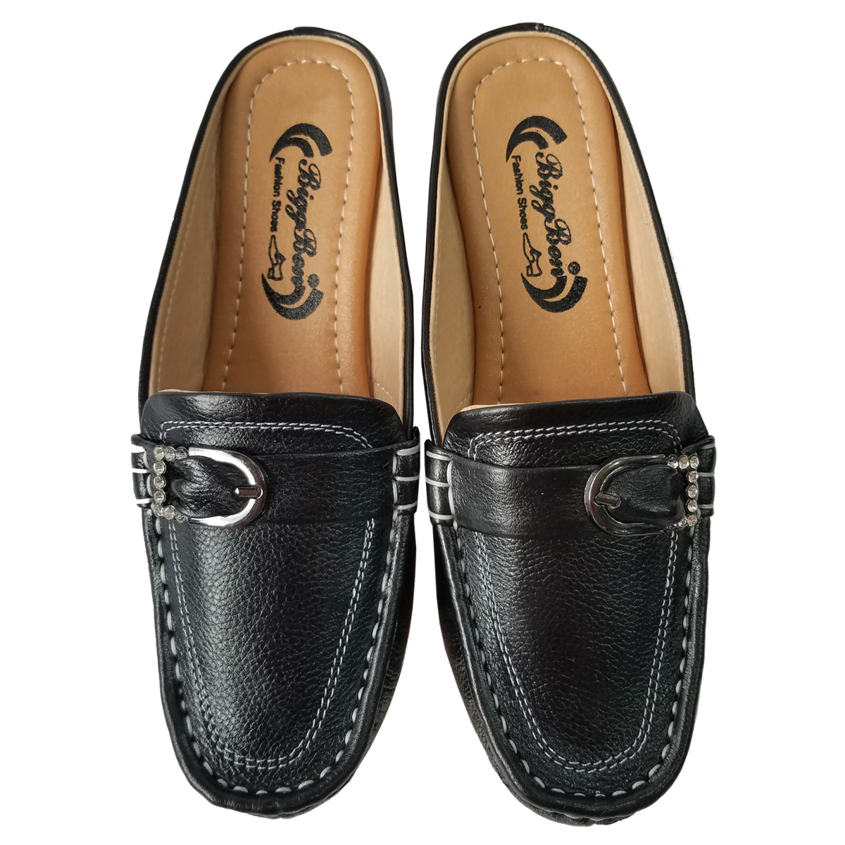 Dép Sục Nữ BIGGBEN Da Bò Cao 5 Phân SBNB20