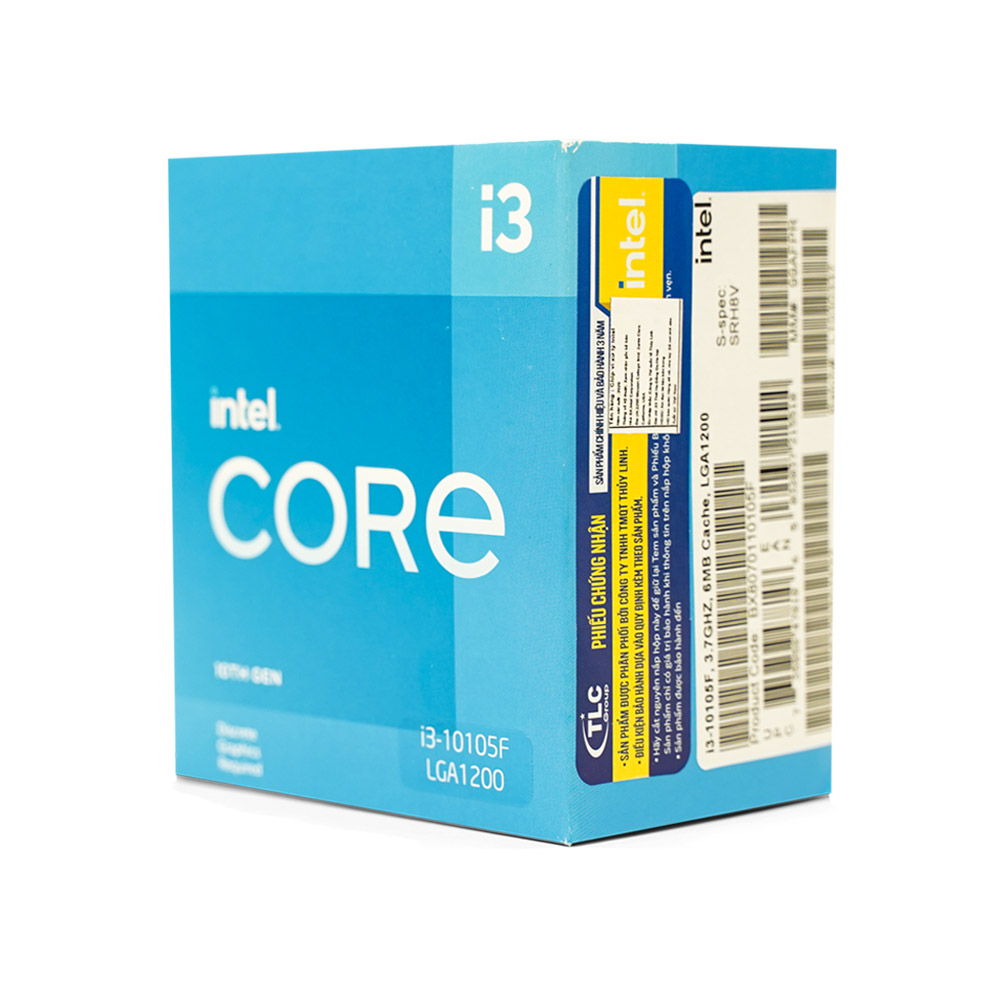 CPU Intel Core i3 10105F (3.7GHz turbo up to 4.4GHz, 4 nhân 8 luồng, 6MB  Cache) - Hàng Chính Hãng | Lazada.vn