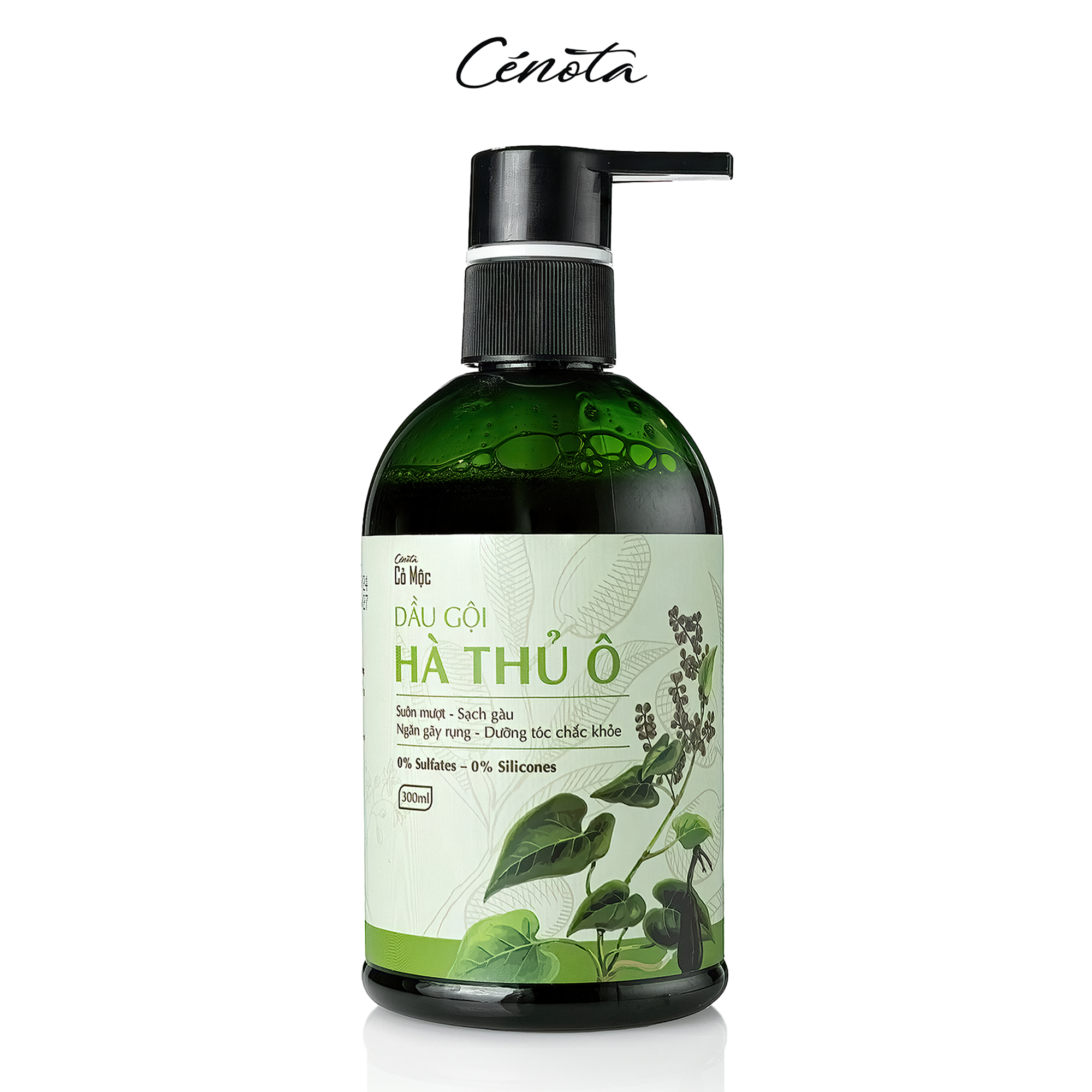 Dầu Gội Hà Thủ Ô Cenota Suôn Mượt, Sạch Gàu, Ngăn Gãy Rụng, Dưỡng Tóc Chắc Khỏe 300ML