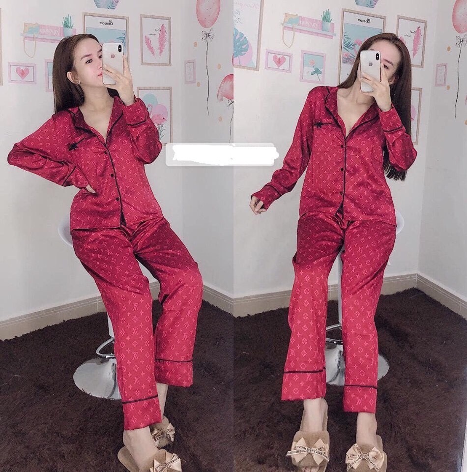 Đồ bộ pijama lụa gấm hàng cao cấp
