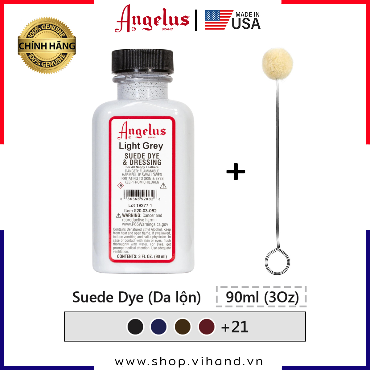[HCM]Thuốc nhuộm lên da lộn Angelus Suede Dye – 90ml (3Oz)