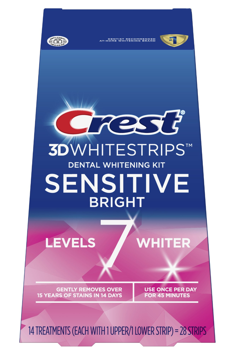 FullBox Hộp Miếng Dán Trắng Răng Crest 3D White Professional Effects Glamorous 1 Hour Supreme Bright Vivid Sensitive Bright Brilliance White răng thường răng nhạy cảm răng khoẻ Chính Hãng Mỹ