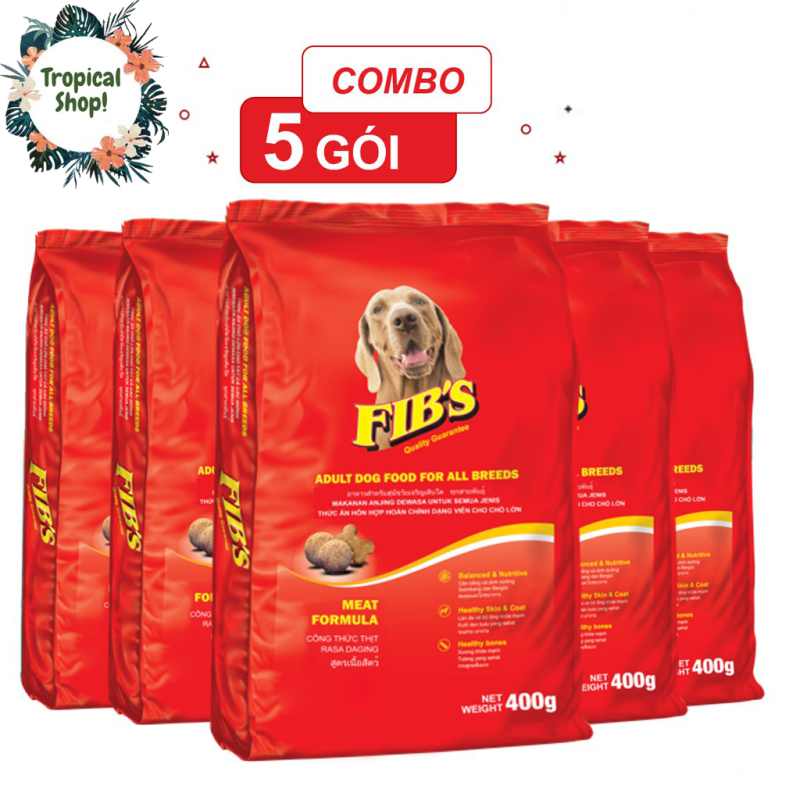 Thức ăn cho chó FIBs (combo 5 gói) - Vị Thịt