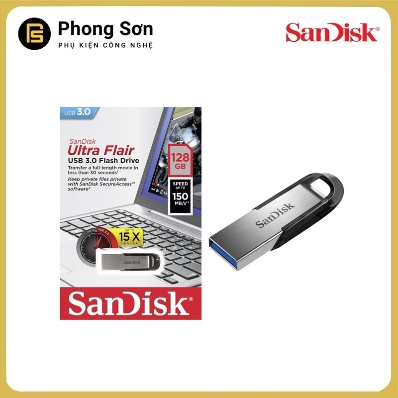 USB 128GB 3.0 CZ73 Flair Sandisk