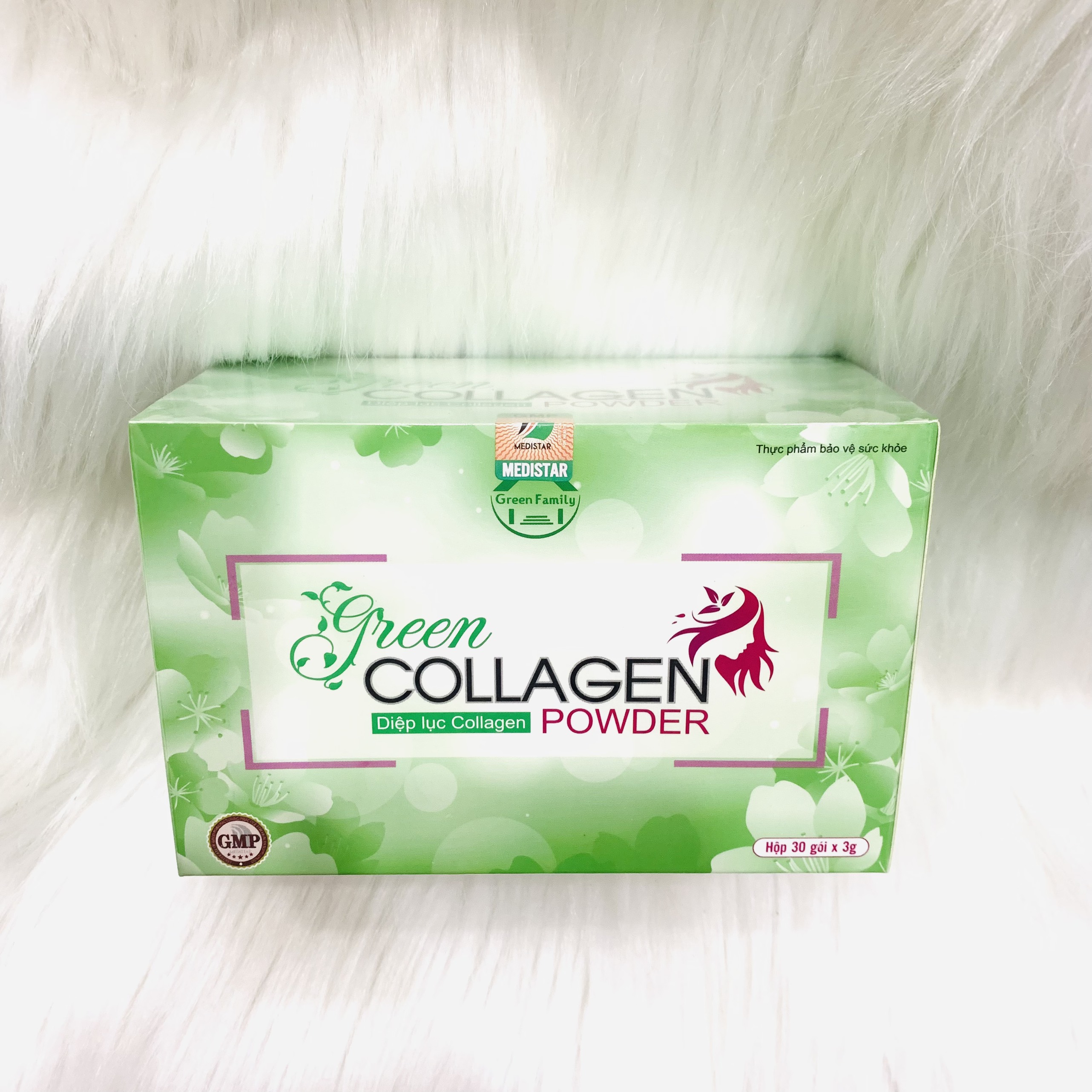 Diệp lục collagen hộp 30 gói Mẫu mới - Chính hãng