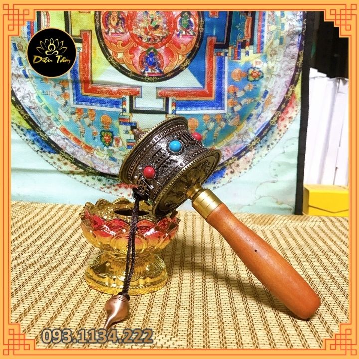 hand held prayer wheel