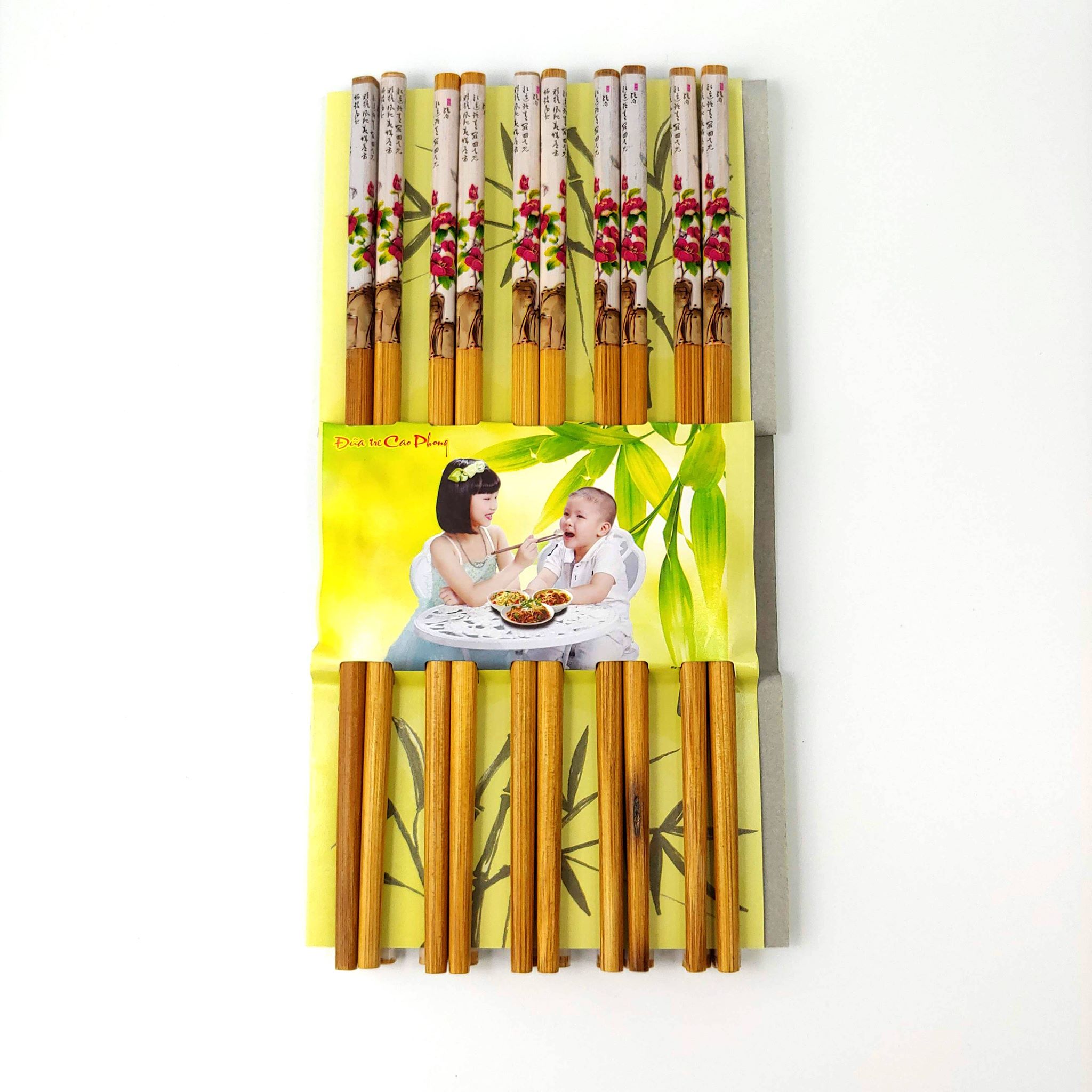 Vỉ 10 đôi đũa tre Cao Phong