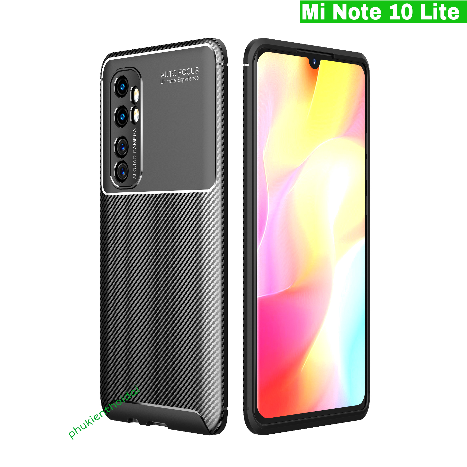 Ốp lưng Xiaomi Mi Note 10 Lite vân Rằn Ri hiệu Auto Focus cao cấp