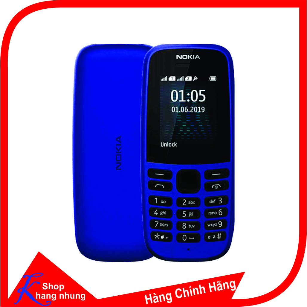 Điện Thoại Nokia 105 Dual Sim (2019) Đen - Hàng Chính Hãng