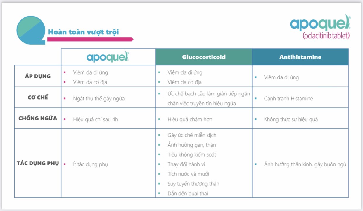 Apoquel 3,6 mg (100 viên) cho chó