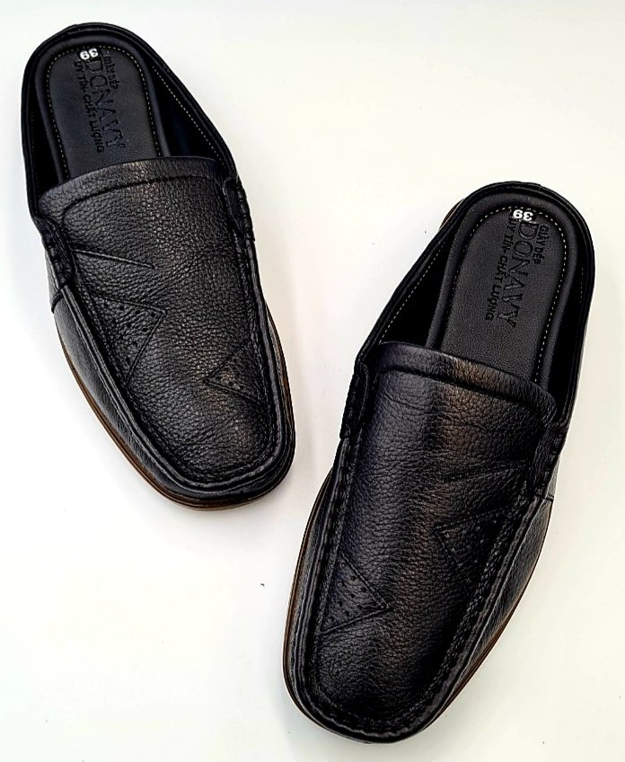 [Hcm]High Quality Cow Leather Men's Slip-On Shoes Ntb110 (Black Brown)