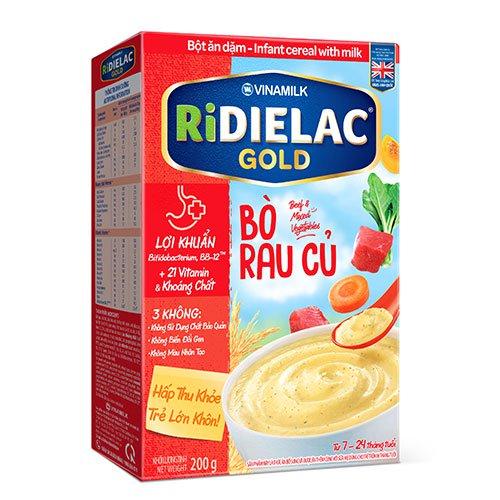 Bột Ăn Dặm RiDielac Gold Vị Bò Rau Củ