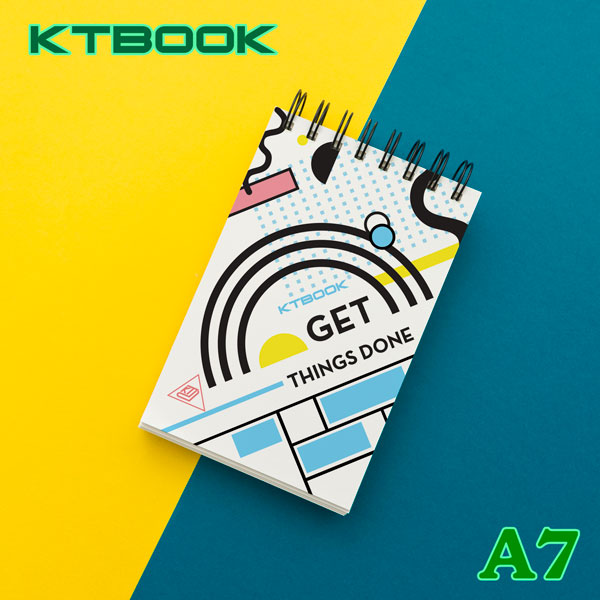 Sổ tay lò xo bìa cứng KTBOOK 90 trang size A7