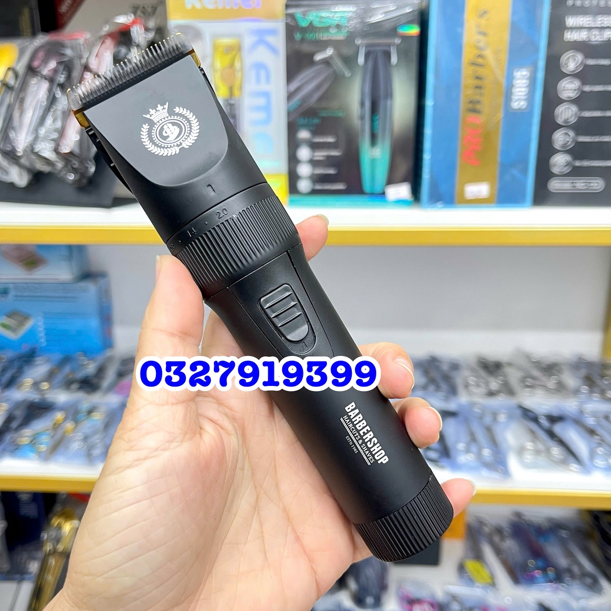 Tông đơ 2 pin cao cấp PRO BARBER 1985