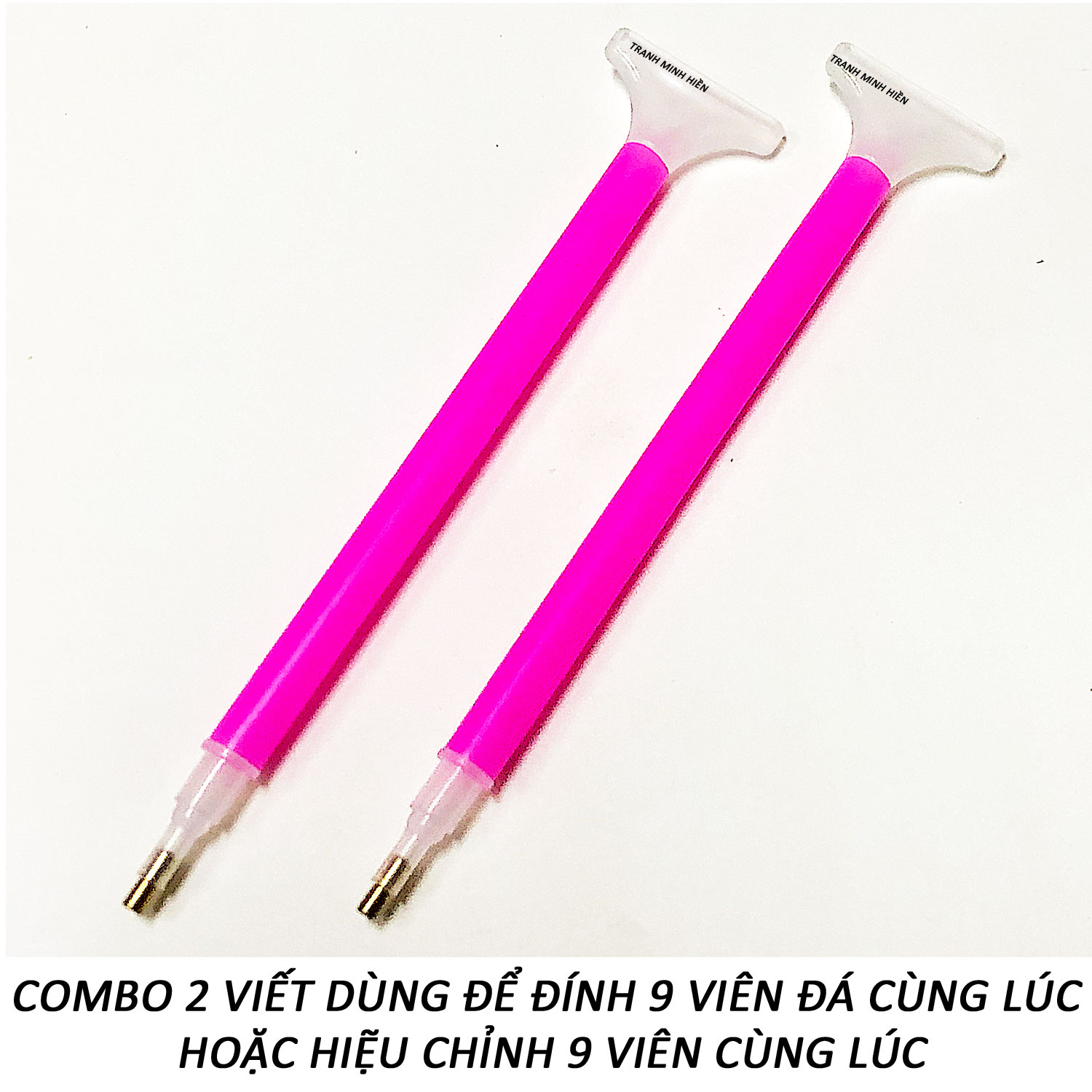 Tranh Đính Đá 5D - Combo 2 Viết Đính 9 Viên Đá Cùng Lúc 18 - Tranh Minh Hiền