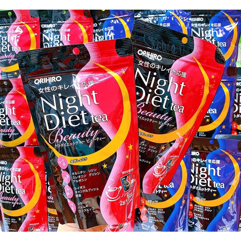 Trà giảm cân night diet tea beauty Orihiro (16 gói )