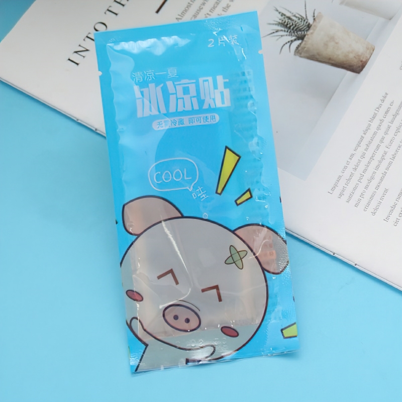 2 PCs summer-Hause fruit fragrance cold-proof body cooling sticker set