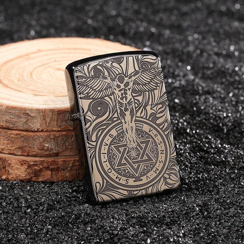 Bật lửa zippo thiên thần ngôi sao 6 cánh