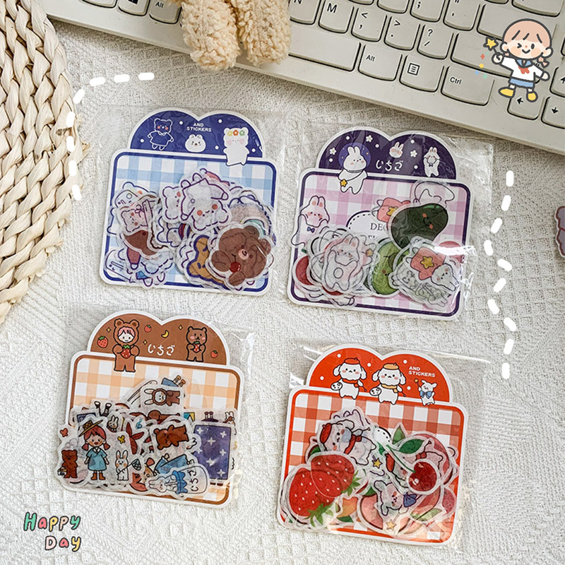 Set 40 miếng Sticker Deco Xinh Xắn