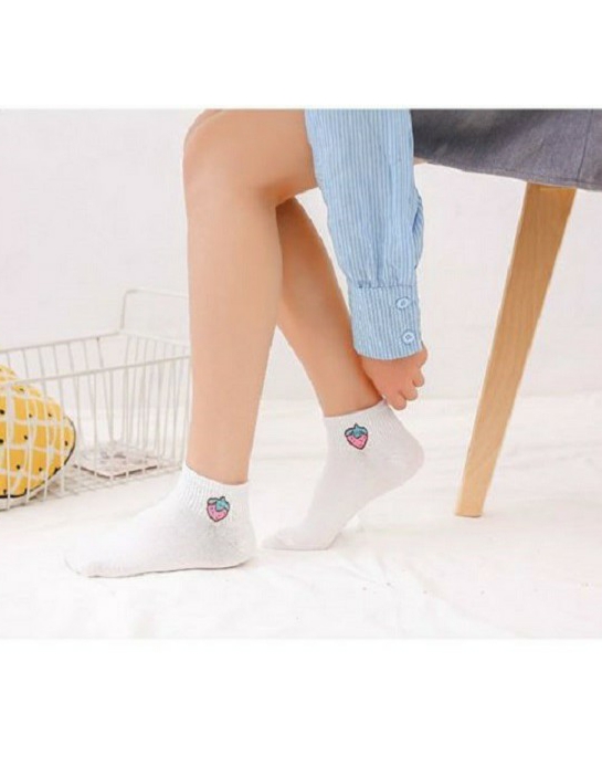 COMBO 10 ĐÔI TẤT HOA QUẢ DỄ THƯƠNG