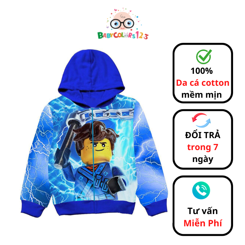 Áo khoác Lego-siêu nhân 3D