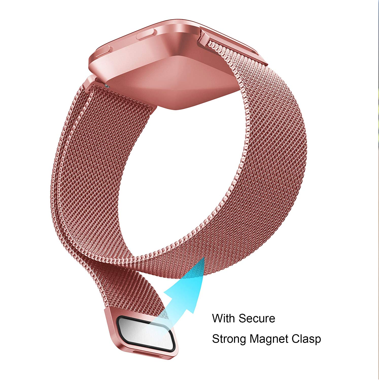 Dây Thép Milanese Loop Stainless Steel Cho Fitbit Versa Versa 2 Versa Lite