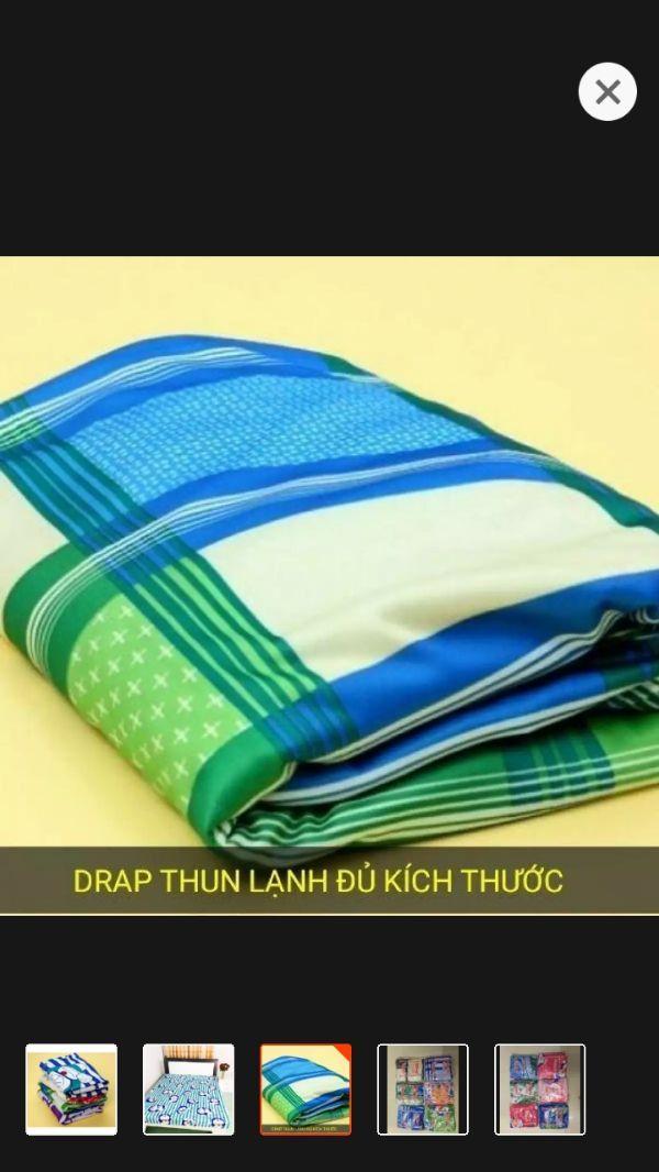 Drap  ra nệm thun lạnh .1m8 x2m. 10cm