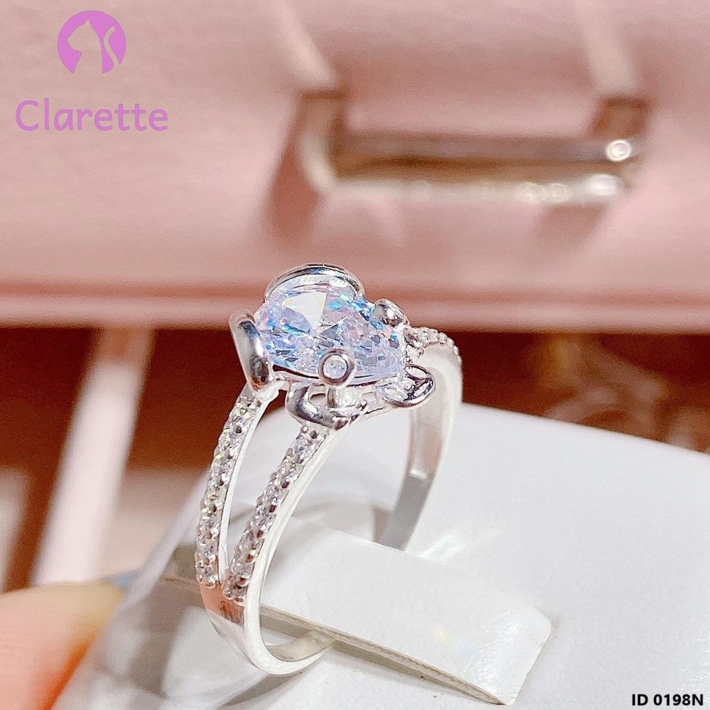 Nhẫn bạc hình cóc Clarette 0198N
