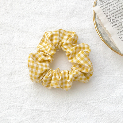 Dây Cột Tóc Scrunchies Vải Caro