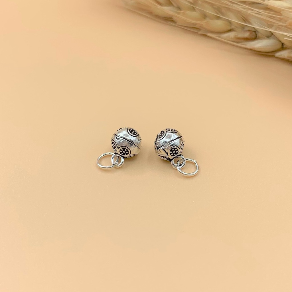 Charm móc treo chuông lớn (có kêu) - Charm bạc 925 - Mã CA700