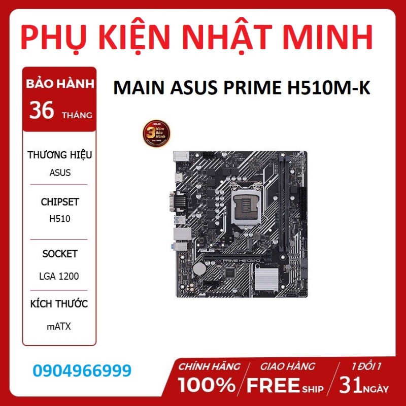 Bảng giá Mainboard ASUS/ GIGABYTE/ MSI H510 socket 1200 m-ATX, 2 khe Ram DDR4 CHÍNH HÃNG NEW 100% BH 3 NĂM Phong Vũ