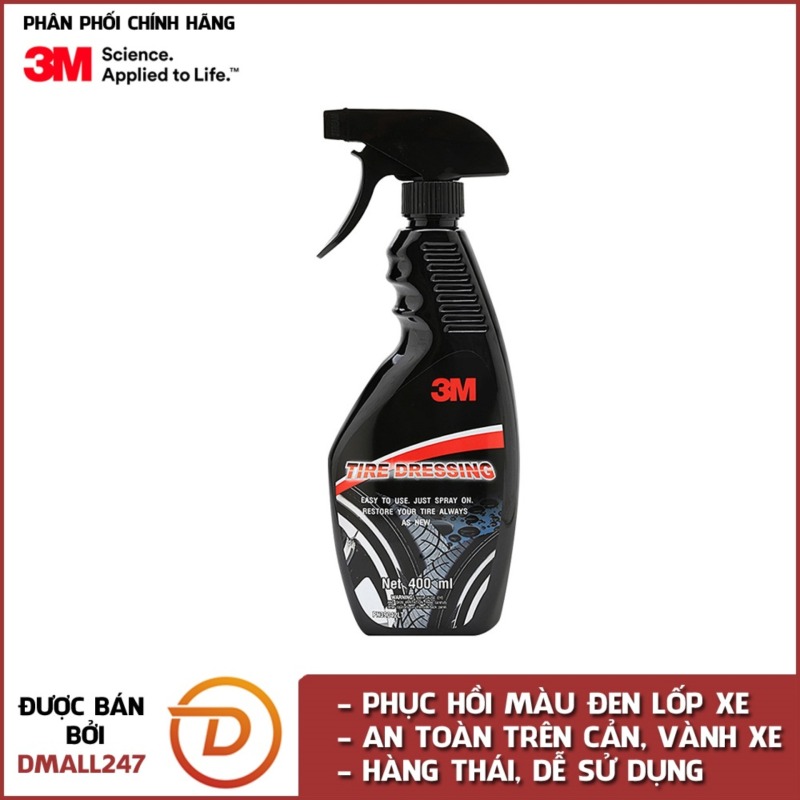 Chai xịt bảo dưỡng lốp ô tô 3M 39042LT