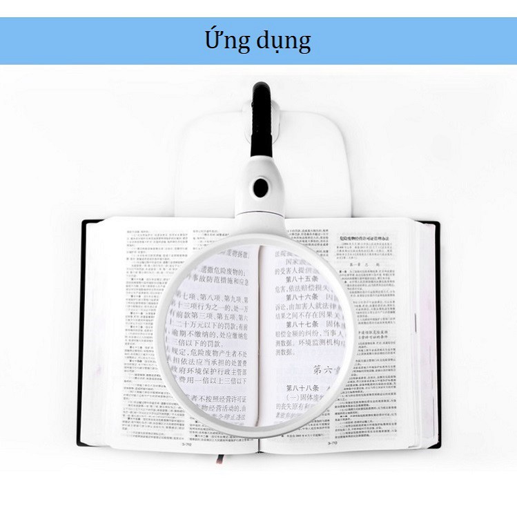 Kính lúp có đèn led để bàn K7764 ( Video thực tế )