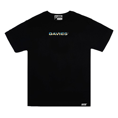 Áo thun nam nữ tay lỡ form rộng màu đen DAVIES - Basic Gradient Tee