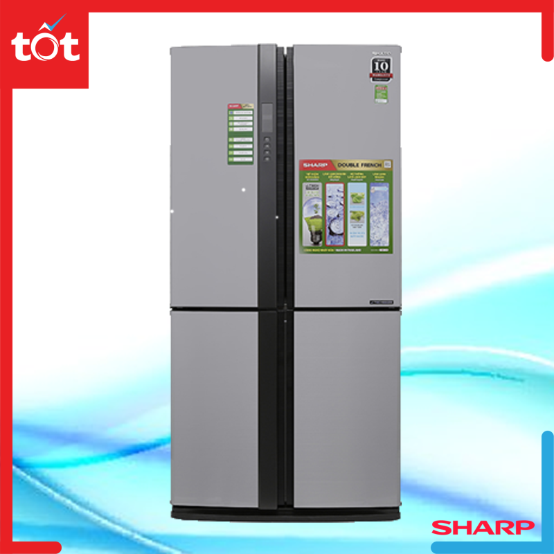 Tủ lạnh Sharp Inverter 605 lít SJ-FX680V-ST