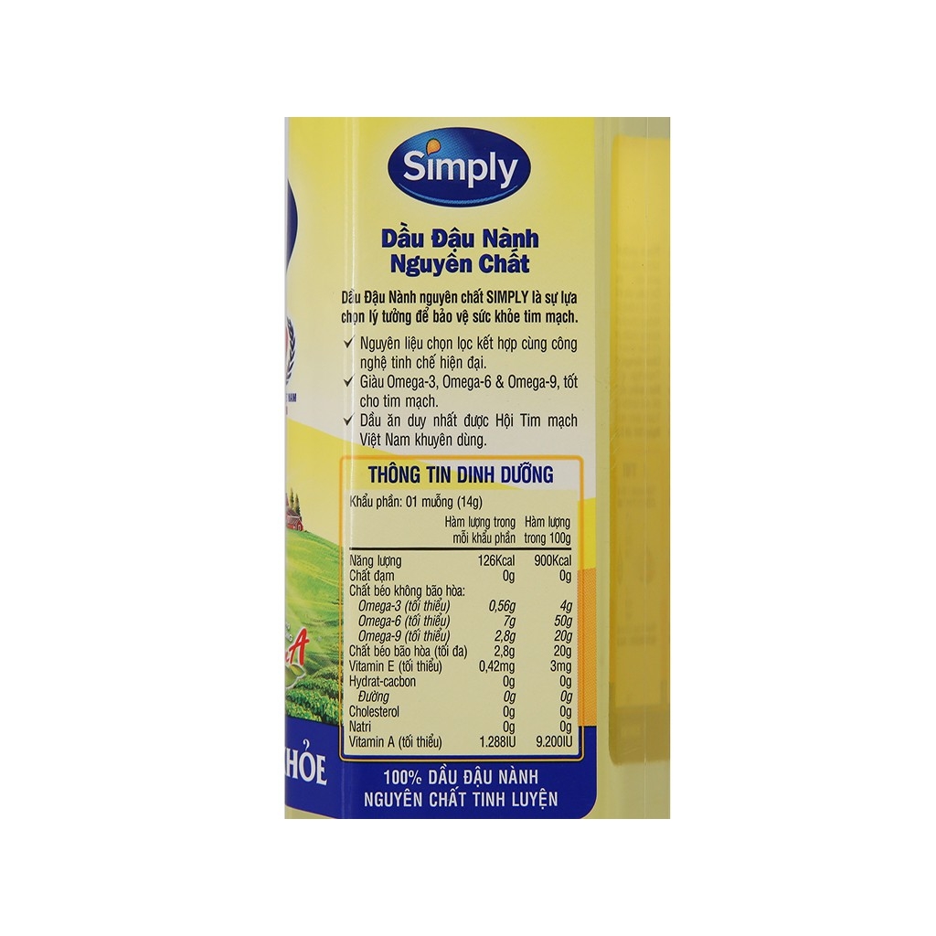 Dầu ăn simply chai 1 lít