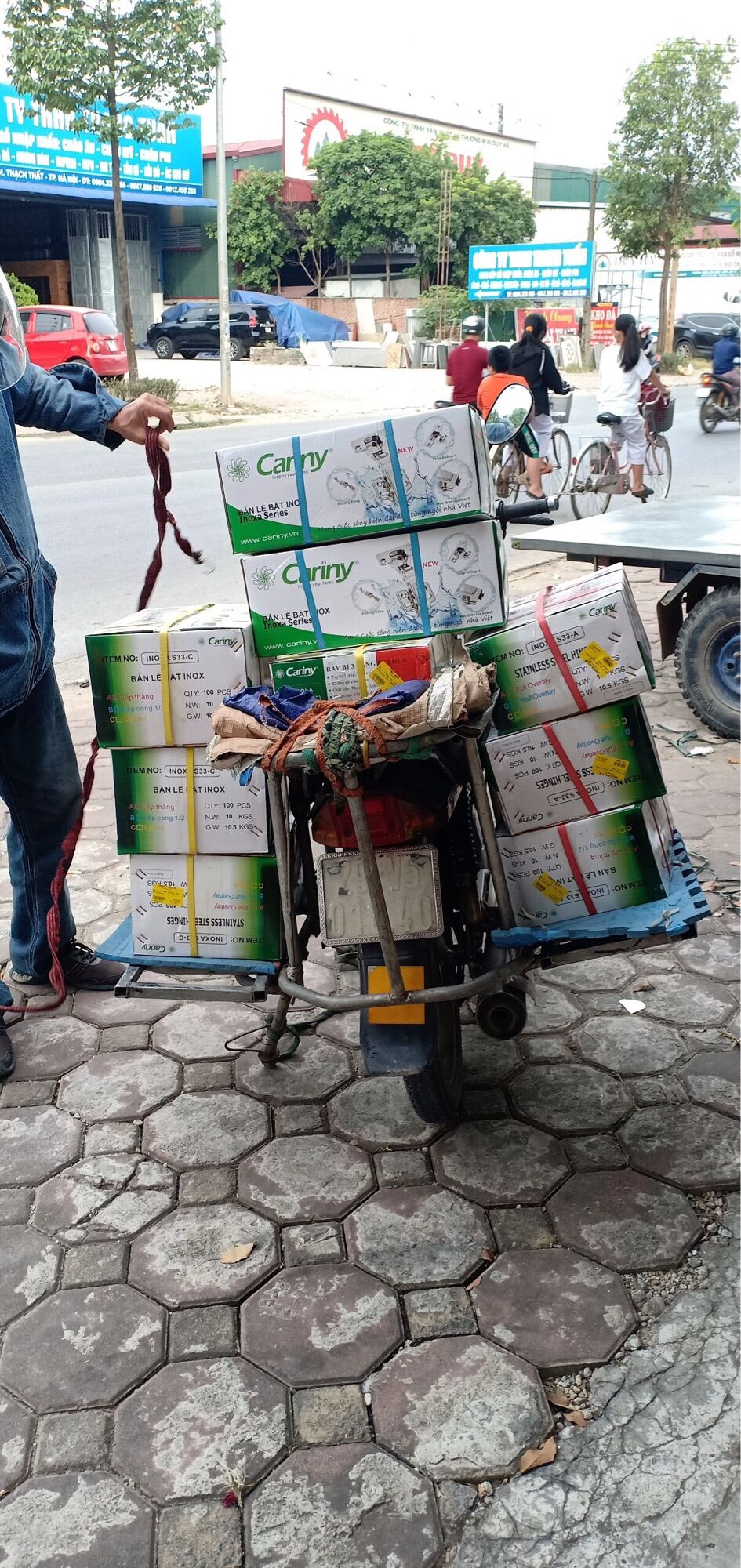 Bản lề thép C14, góc mở 110 độ