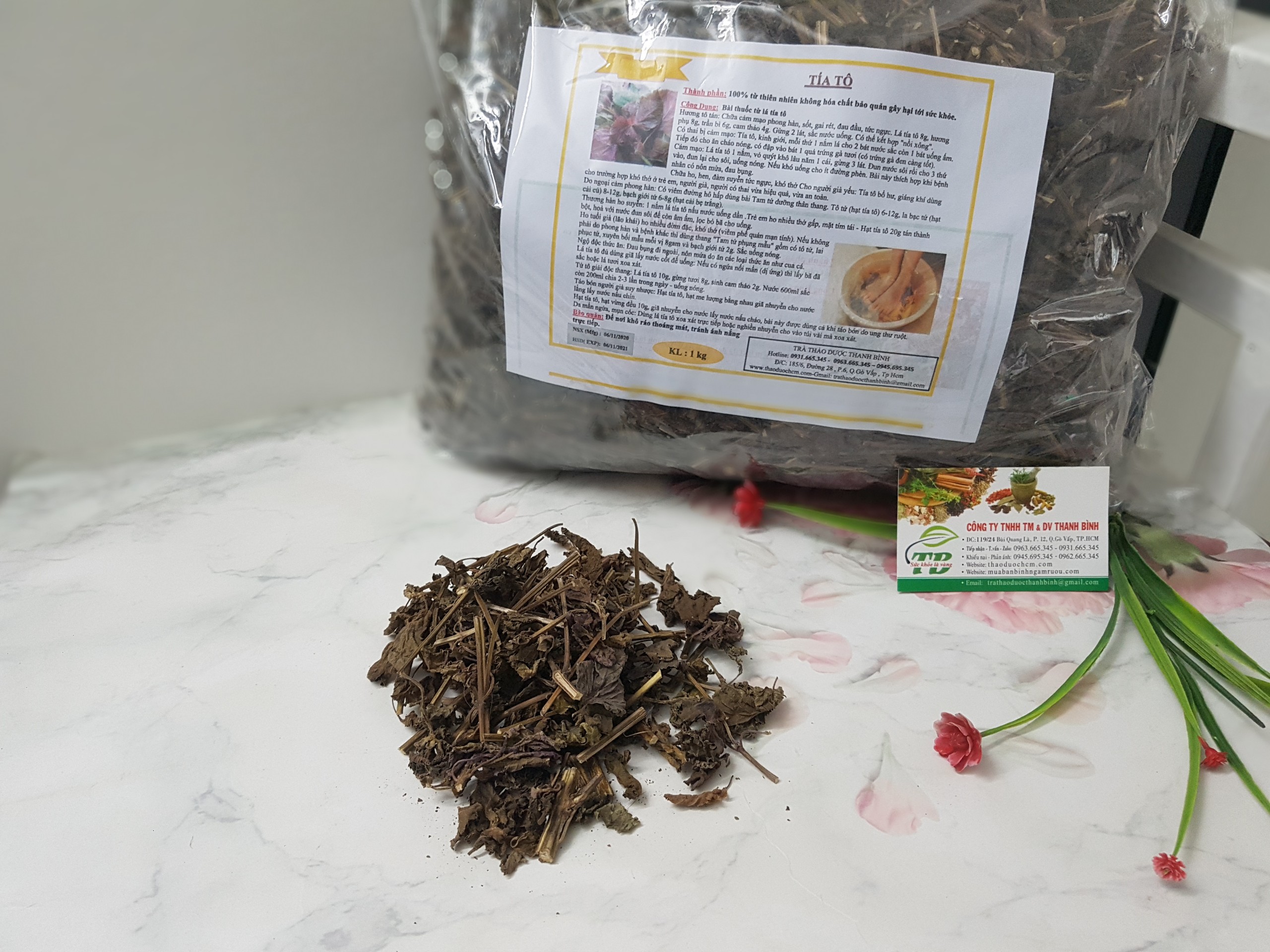 Tía Tô Khô 1KG - Hàng Chất Lượng