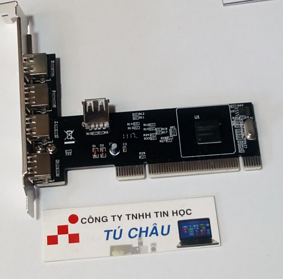 Card PCI USB / Card ra 5 Ports USB 2.0 (Plug and Play)