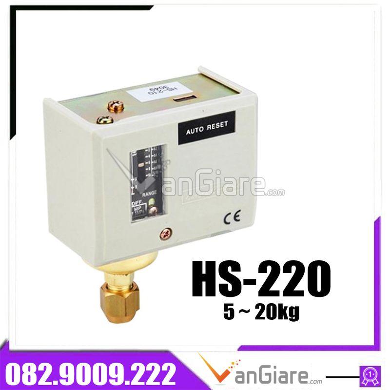 Rơ le áp suất HS-220 20kg Hàn Quốc - công tắc áp suất