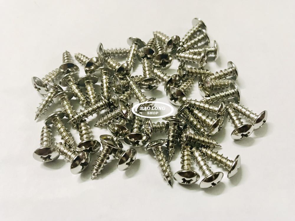 50 con ốc (Inox 100%) 5li 1,5phân gắn các loại xe máy (răng thưa)
