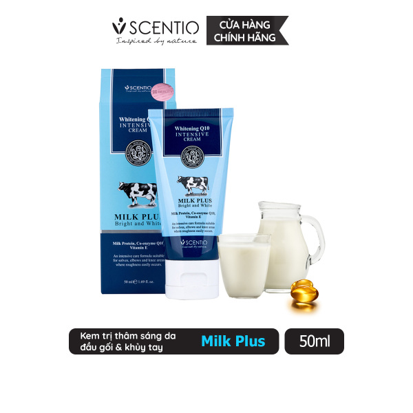 Kem giảm thâm đầu gối, khuỷu tay, gót chân và dưỡng ẩm Scentio Milk Plus 50ml cao cấp